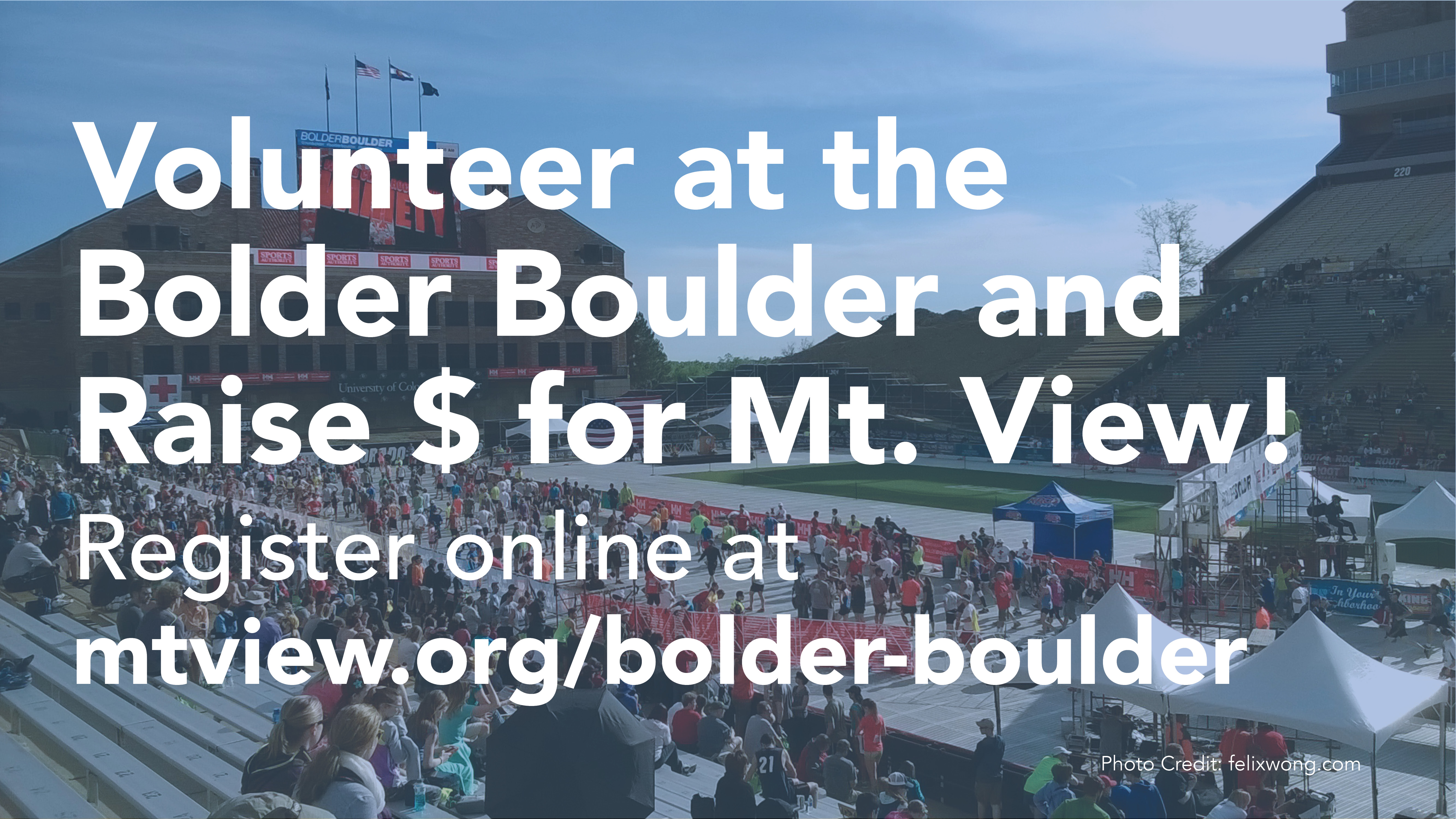 Announcement slide - Bolder Boulder
