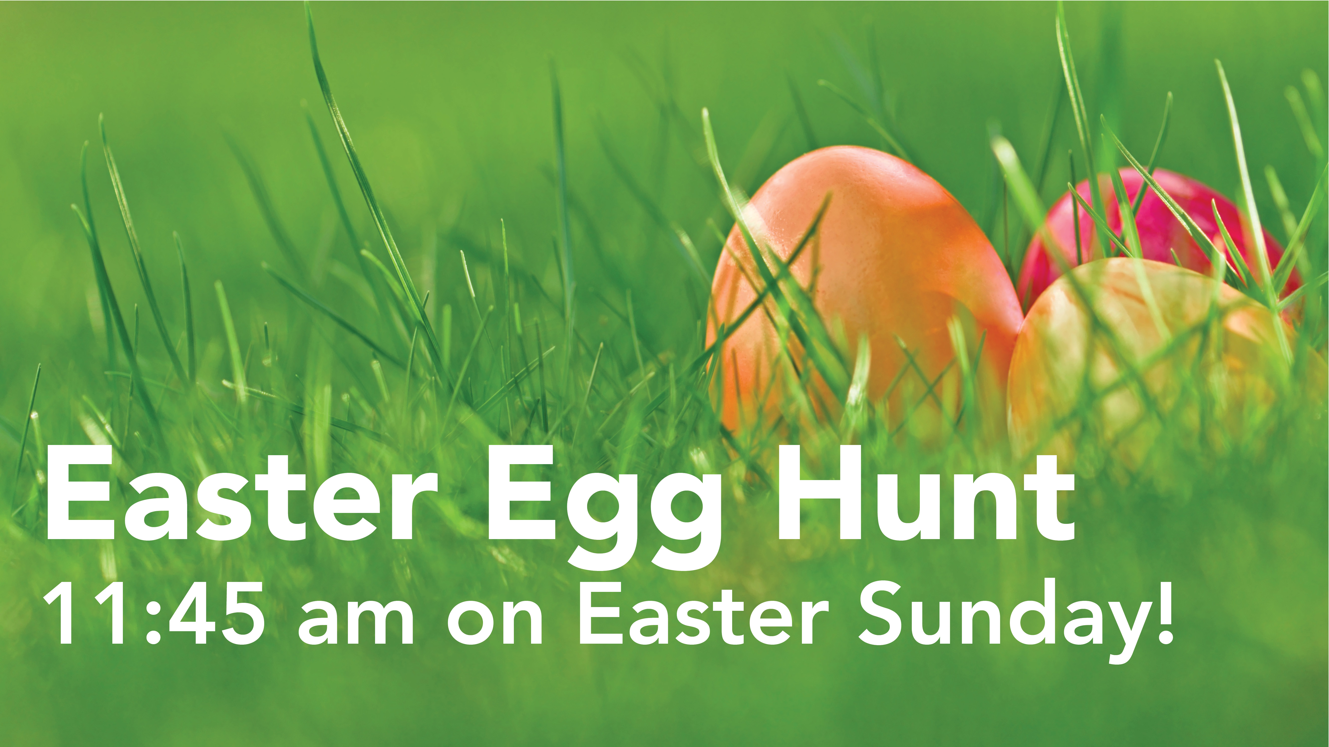 Announcement slide - Easter Egg Hunt