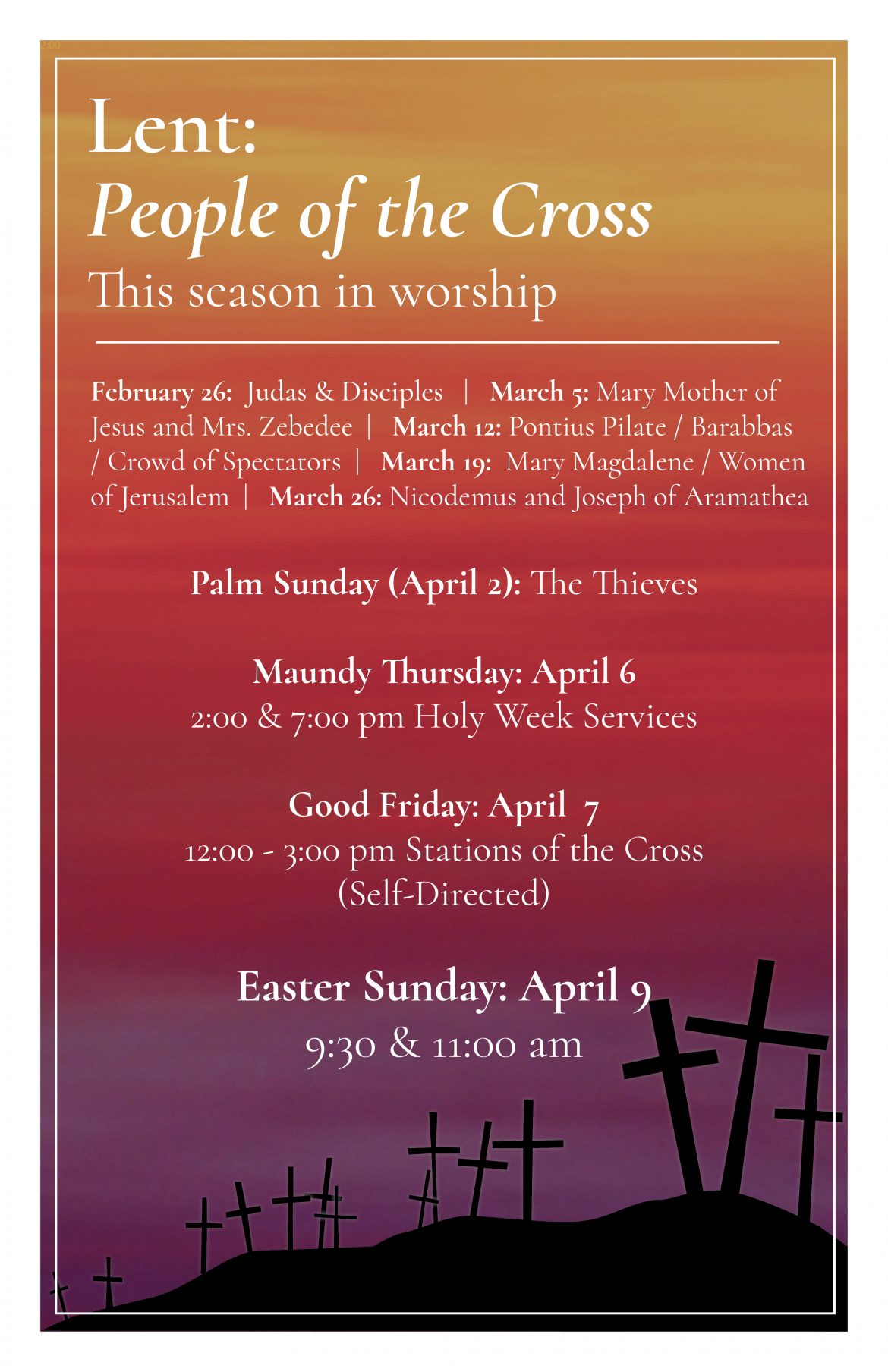 Holy Week 2023 Mountain View United Methodist Church