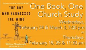 Announcement slide - one book one church