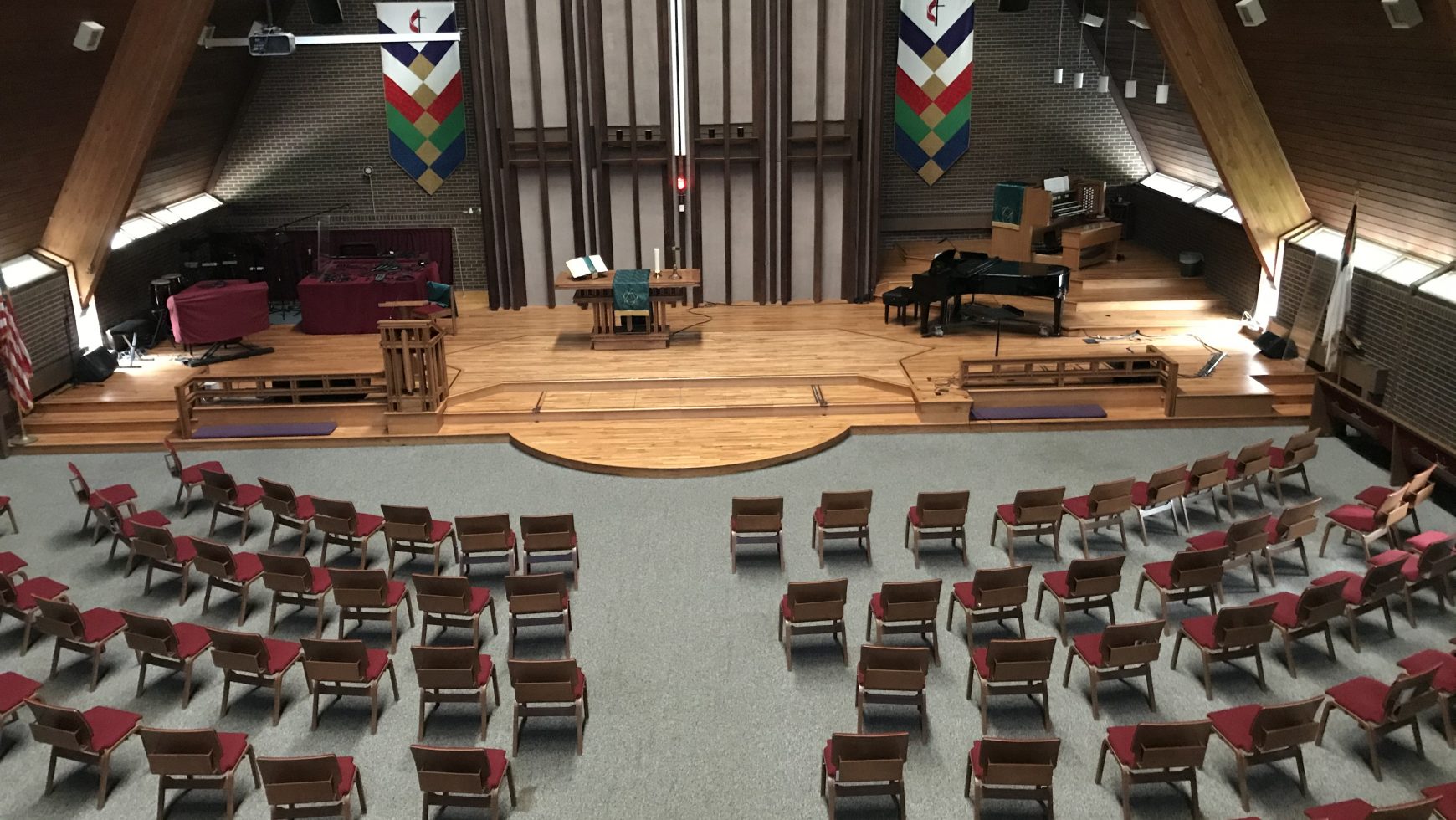 New Sanctuary Seating Configuration Allows for Safe Distancing