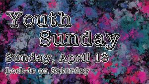 Announcement slide - Youth Sunday