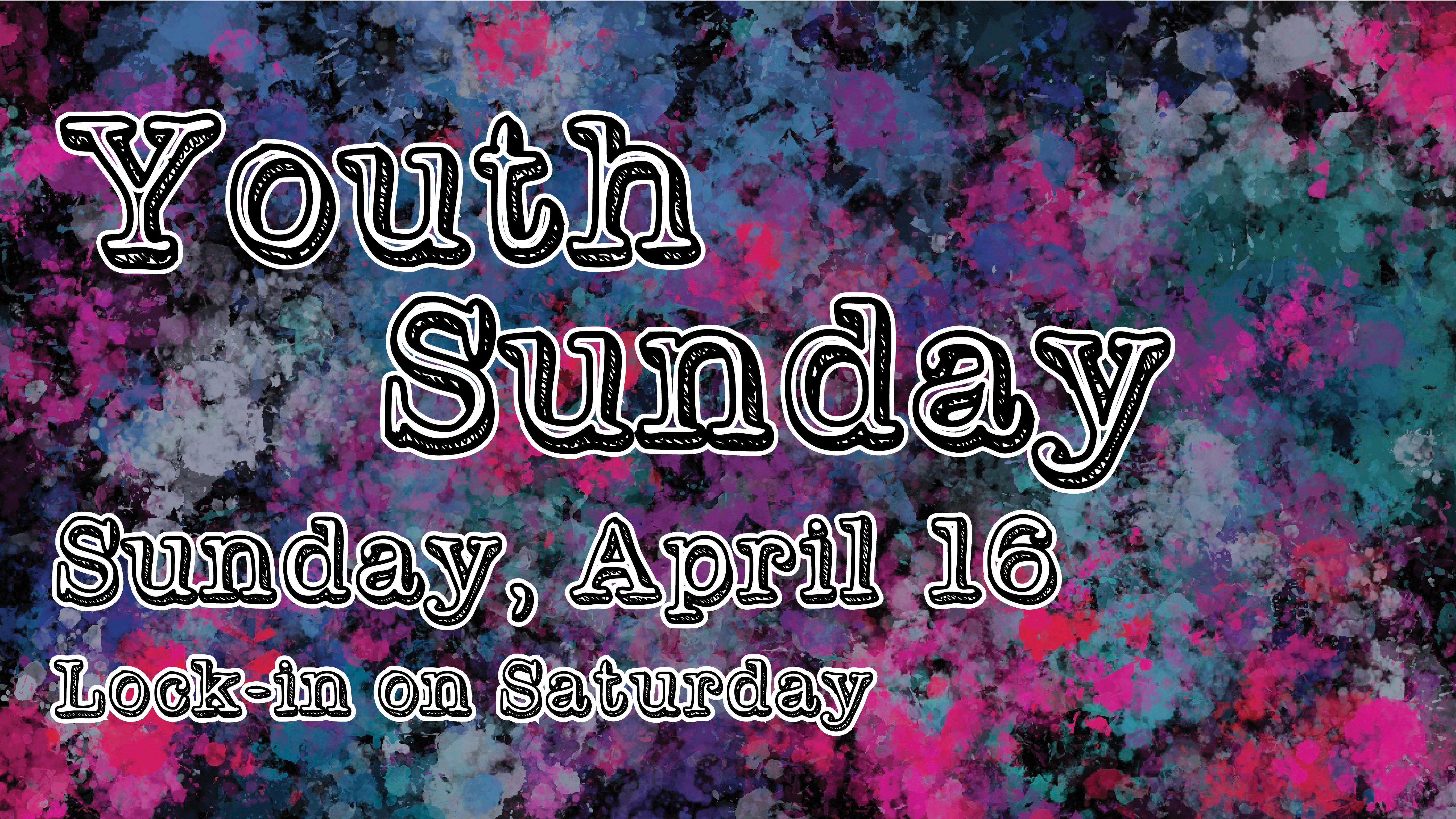 Announcement slide - Youth Sunday
