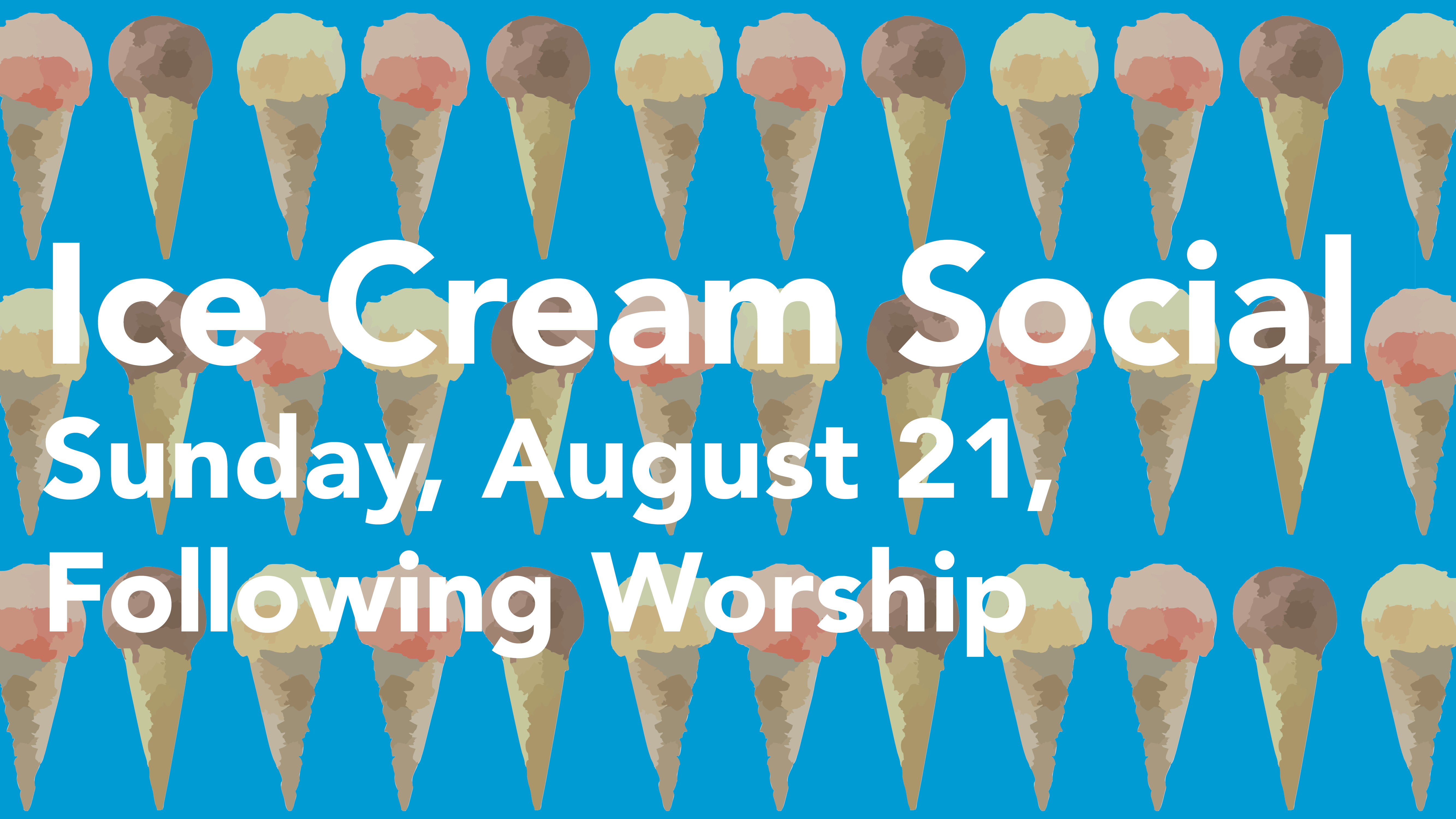 Announcement slide - Ice Cream Social