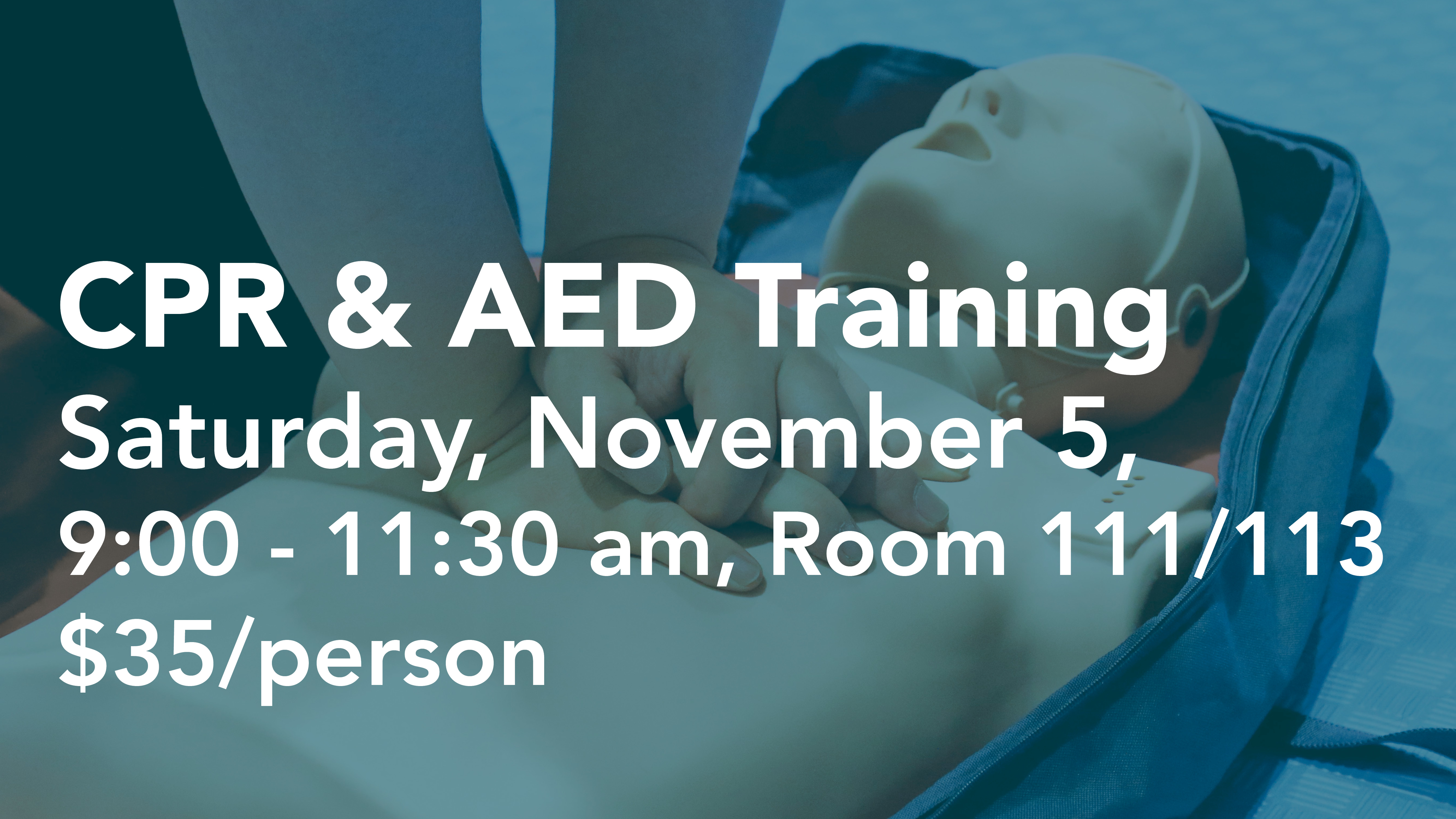 Announcement slide - CPR & AED Training