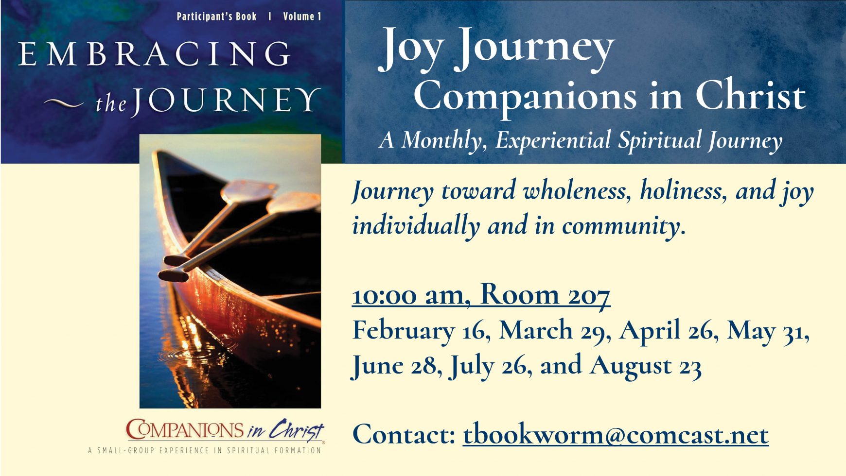 Joy Journey Companions in Christ 1, Embracing the Journey